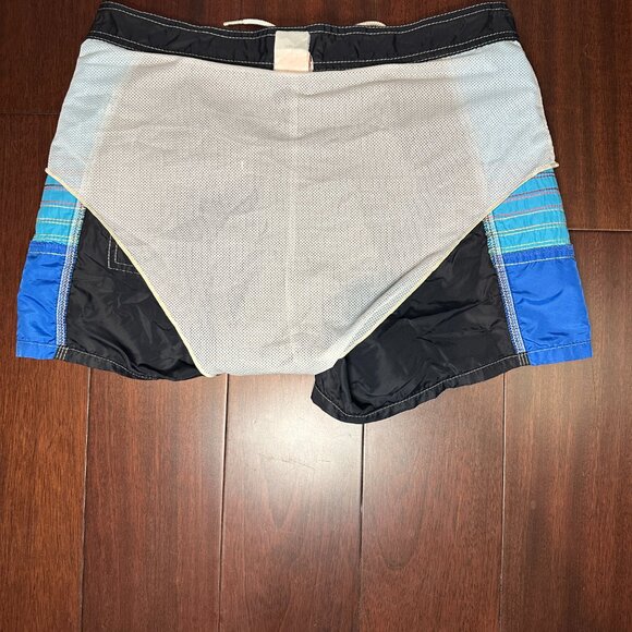 Sundek Men’s Swim Shorts – Size Small (28–30) Black with Rainbow Stripe | 8/10 - Picture 13 of 13